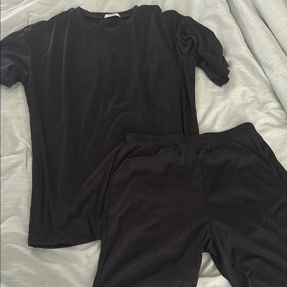 Black Pajama/lounge Set